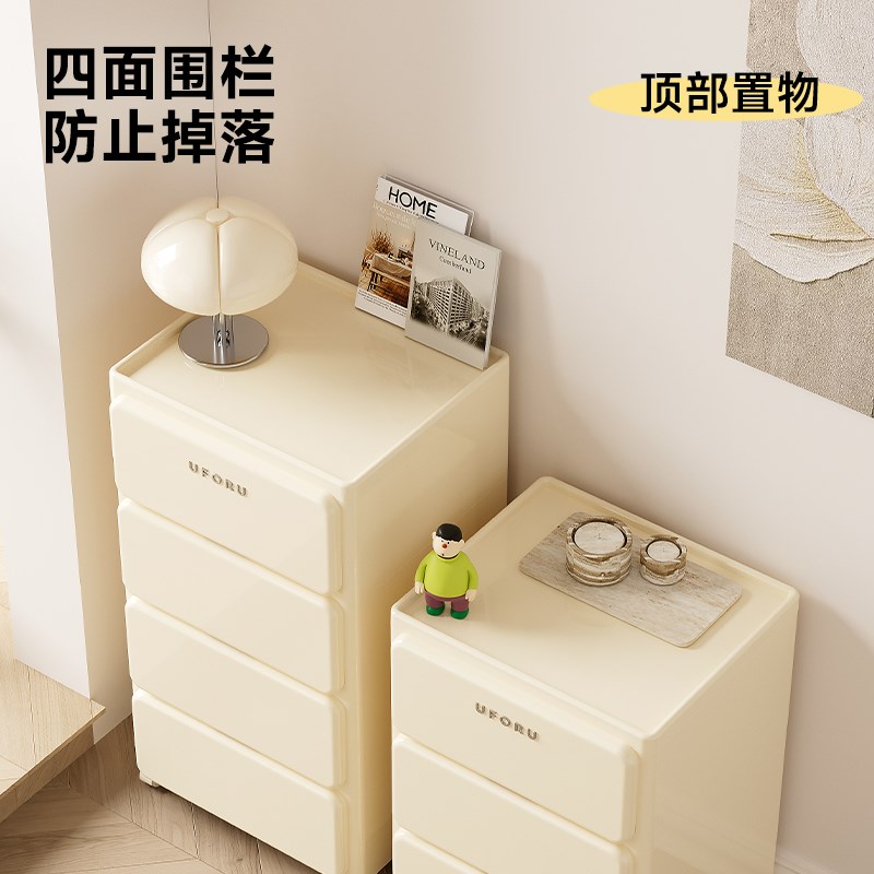 收纳柜多层抽屉式免安装客厅五斗柜可移动储物箱置物架卧室床头柜