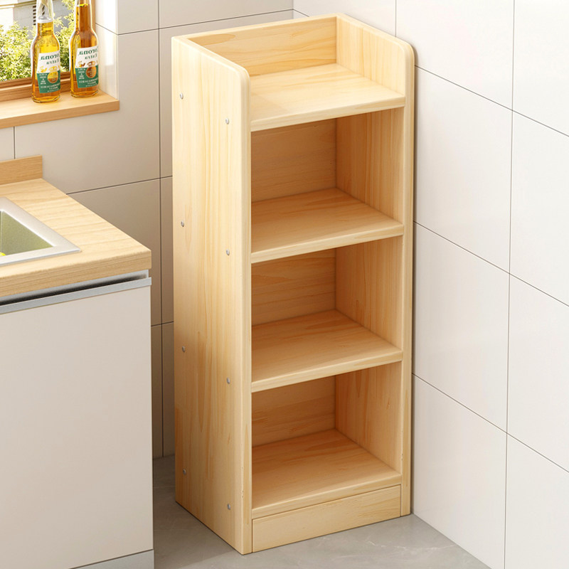 实木厨房置物架简易锅具用品收纳客厅储物窄柜儿童多层小书架落地,厨房/烹饪用具,厨房置物架/置物柜/角架,淘宝优惠券,粉丝福利购,淘宝优惠卷
