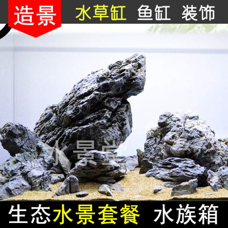 青龙石水草缸造景套餐 龙虾水x草 好养水草 鱼缸景观水草 水草定