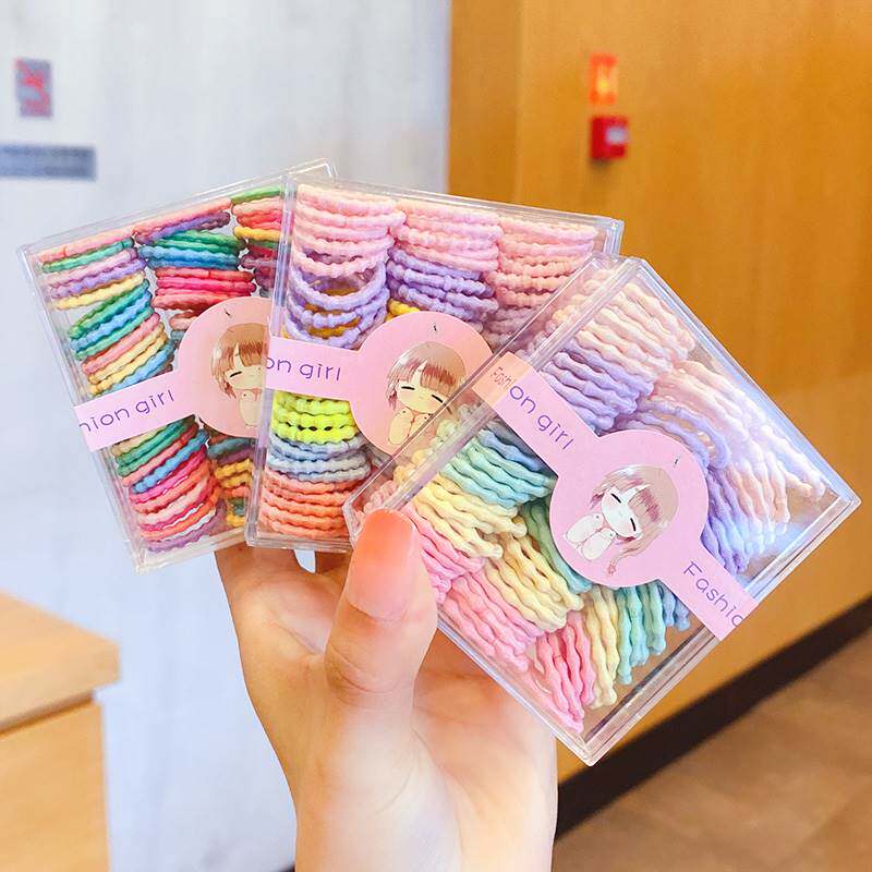 新品宝宝小揪揪拇指发圈婴儿头绳儿童橡皮筋扎头发饰不伤发弹性好