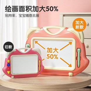 可写字板 儿童磁性画板彩色涂鸦板幼儿宝宝可擦家用磁力支架式
