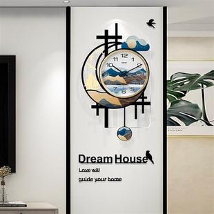 钟表挂钟客厅轻m奢现代简约大气北欧家用时尚 新品 时钟创意网