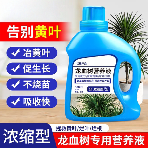 龙血树专用营养液肥料液体家用室内绿植急救叶子发黄枯叶烂根通用