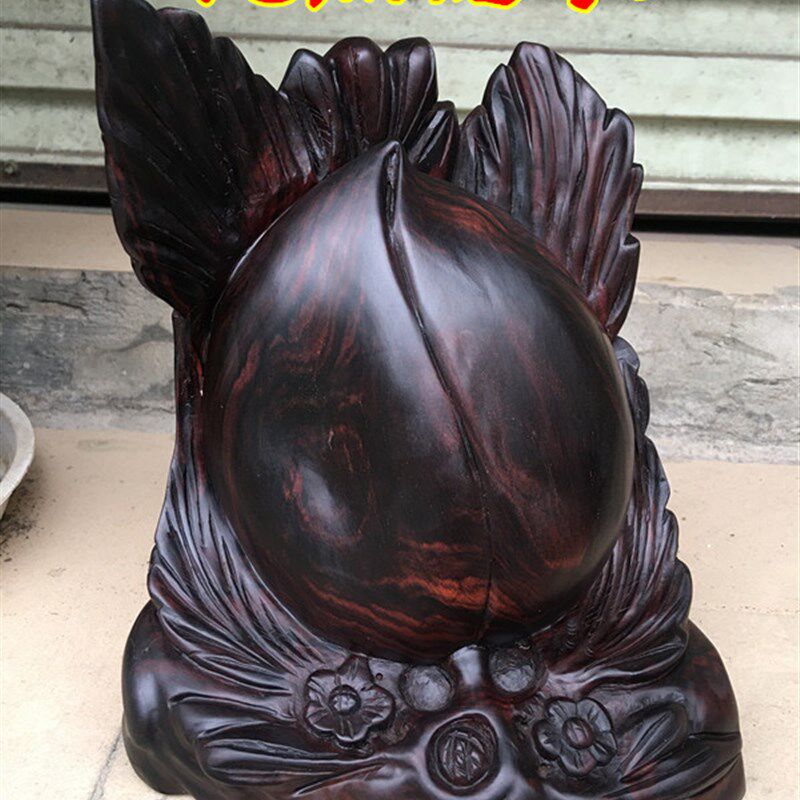 交趾黄檀纯黑老木实木雕刻摆件老挝大红酸枝.雕刻工艺品