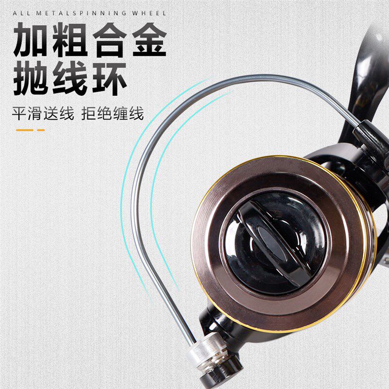卡利欧金属渔轮 全金属头抛竿轮纺车轮 鱼线轮海竿轮海钓轮