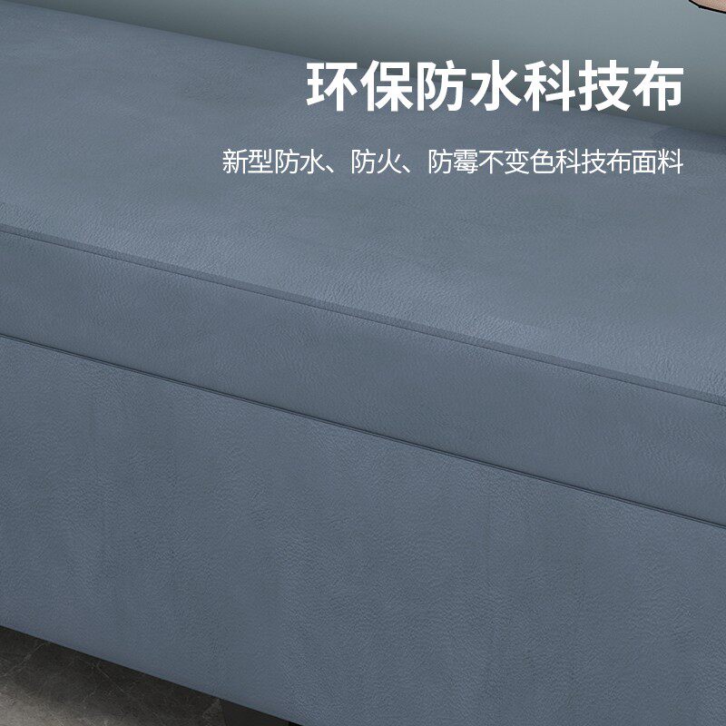 免洗科技布换鞋凳服装店沙发长条收纳凳家用卧室床尾凳鞋店储物凳