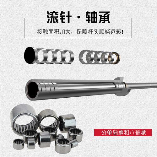 杠铃杆家用曲杆奥杆深蹲硬拉商用2.E2米杠铃杆力量举卧推健身器材