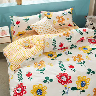被套单件150x200夏季 160x210床单被罩两件套180x200 全棉单人