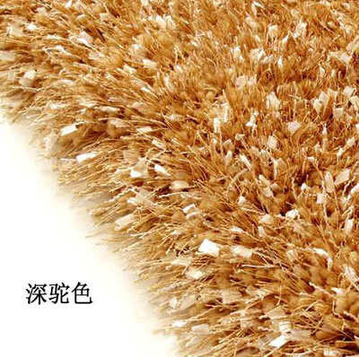 柔软地毯a弹力旗加亮丝客厅地毯卧室茶几地毯弹力丝长毛地毯简约