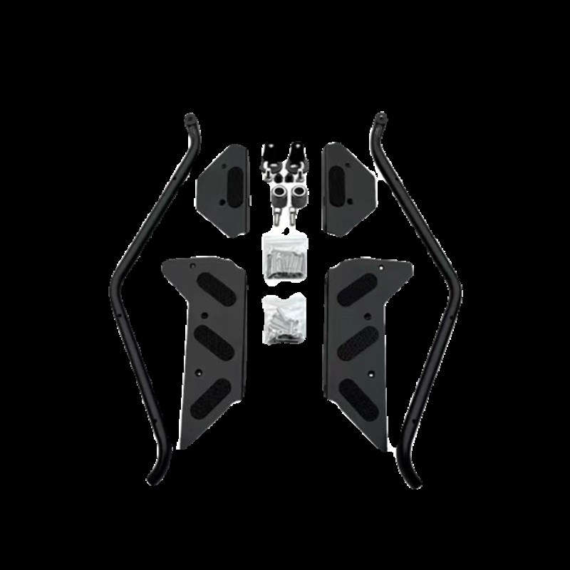 适用佛沙NSS750不锈钢保险杠防摔护杠防滑脚踏板改装射灯支架