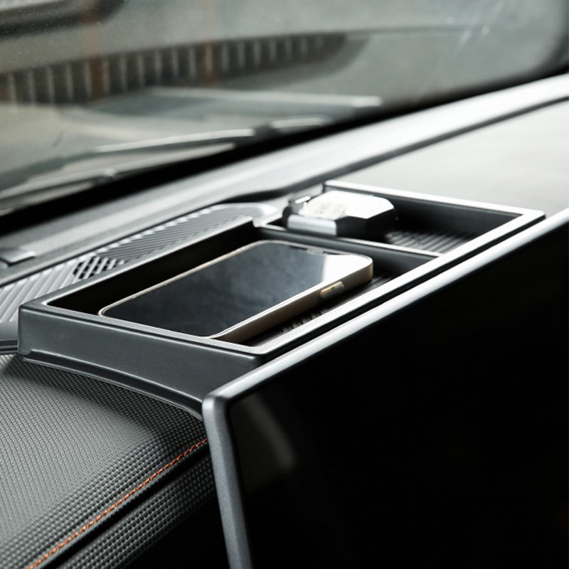 捷途旅行者山海T2仪表中控屏幕后储G物置物盒车载纸巾收纳盒改装