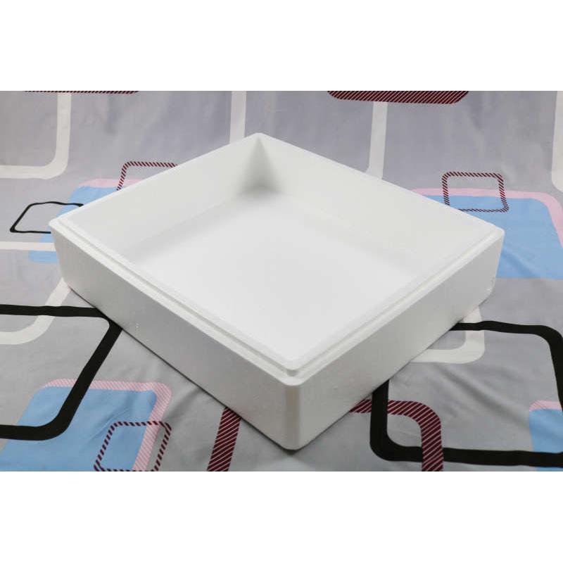 大号加厚高密泡沫箱快递种菜z水果保温冷藏箱海鲜矮扁箱香菇盒