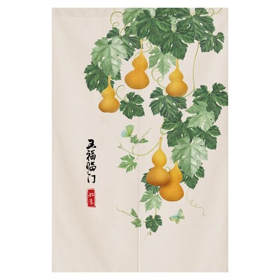 中式厨房隔断帘卫生间门帘半帘卧室遮挡帘子进户玄关遮挡挂帘短帘