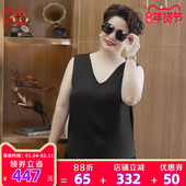 2026年新款 春夏简约无袖 V领时尚 向红同学大富婆女装 大码 背心BX009