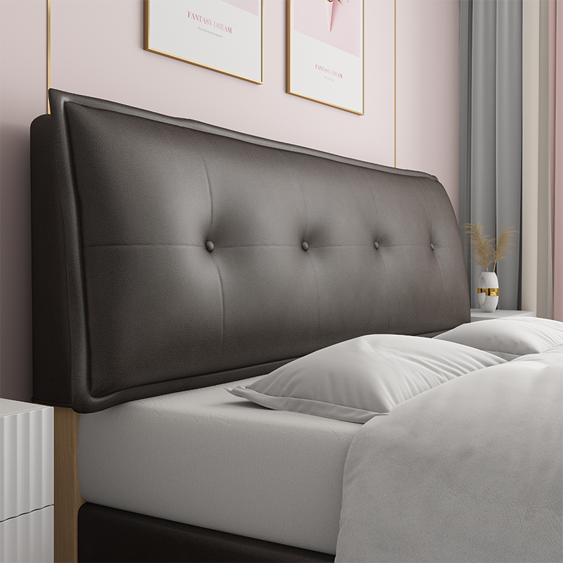 床头靠垫大靠背简约床头套罩科技布软包可固定床上靠枕拆洗海绵