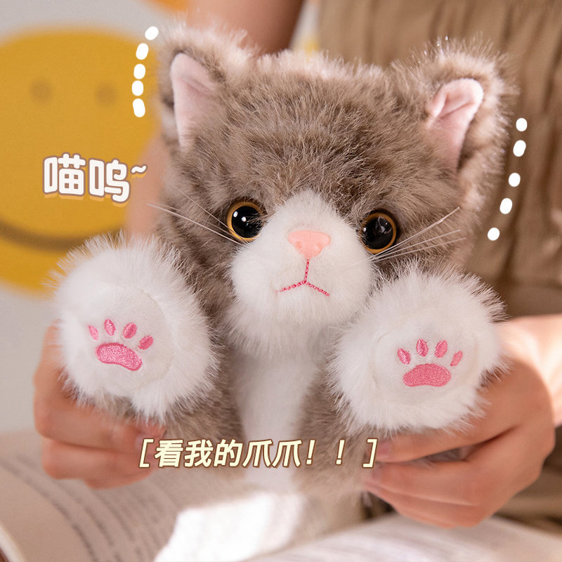 可爱猫咪玩偶仿真猫公仔小猫毛绒玩具儿童抱睡安T抚娃娃送女孩男
