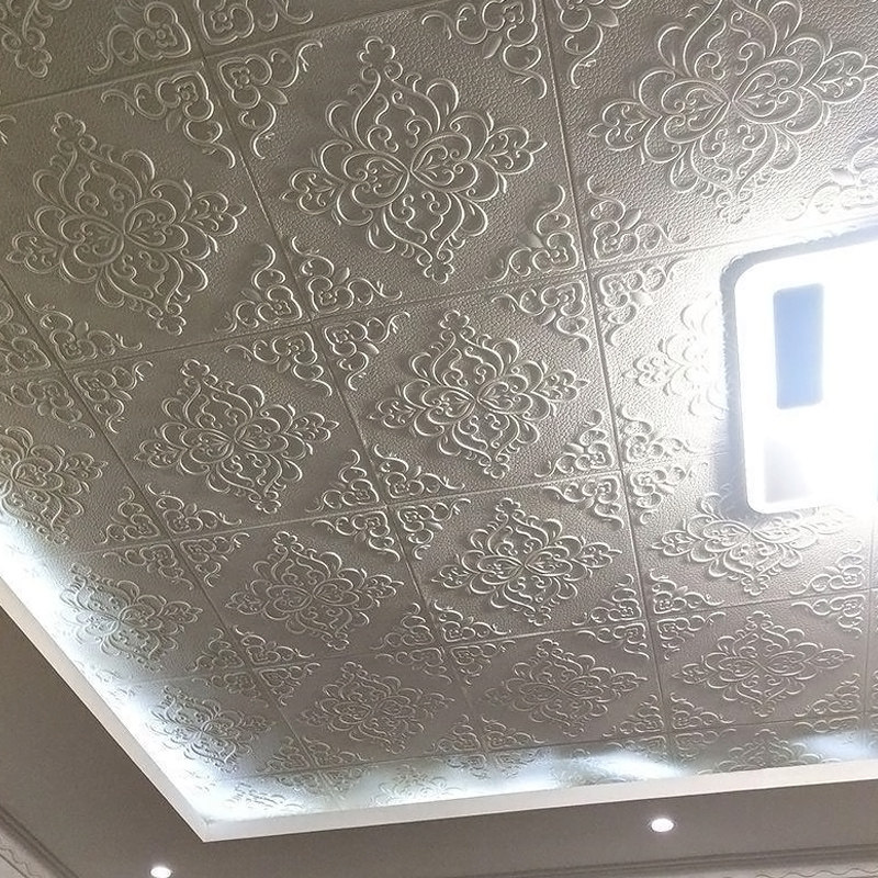 自粘屋顶棚顶立体墙贴墙纸客厅吊顶天花板装饰贴纸背景墙壁纸防水
