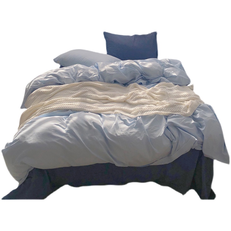 男神zui爱~简约风单人床宿舍三件套全棉床上用品双人四件套