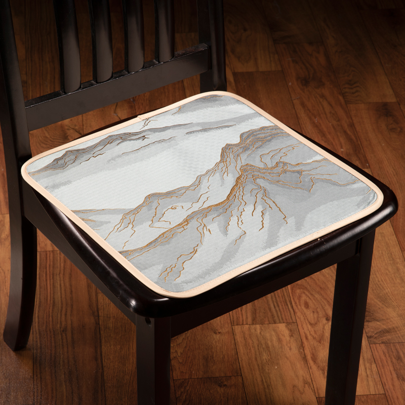 餐桌椅座垫家用薄款坐垫茶椅木椅垫子新中式坐垫凳子屁股垫可定制