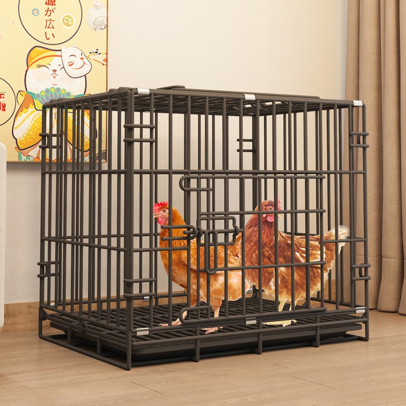 鸡笼子家用养殖折叠带轮子可移动下蛋鸡笼大号特大号铁丝网鸡笼子