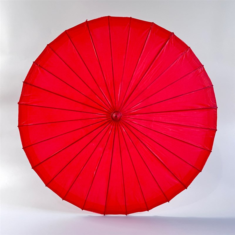 纯红色中式婚礼油纸伞防雨防晒古典古风纯手工装饰吊顶拍摄桐油伞