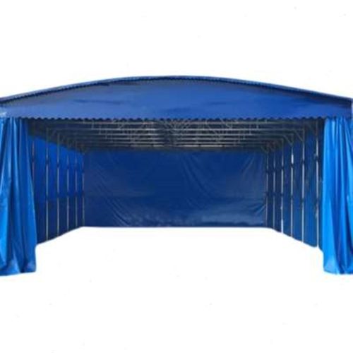 夜市烧烤推拉挡雨棚户外活动伸缩大型排档帐篷移动折叠停车遮阳蓬