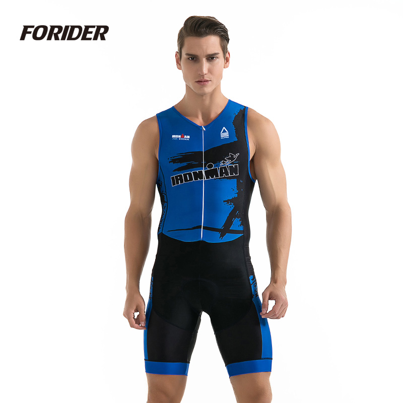 铁三服无袖男女定制连体骑行衣跑步游泳铁人三项夏季赛事训练比赛