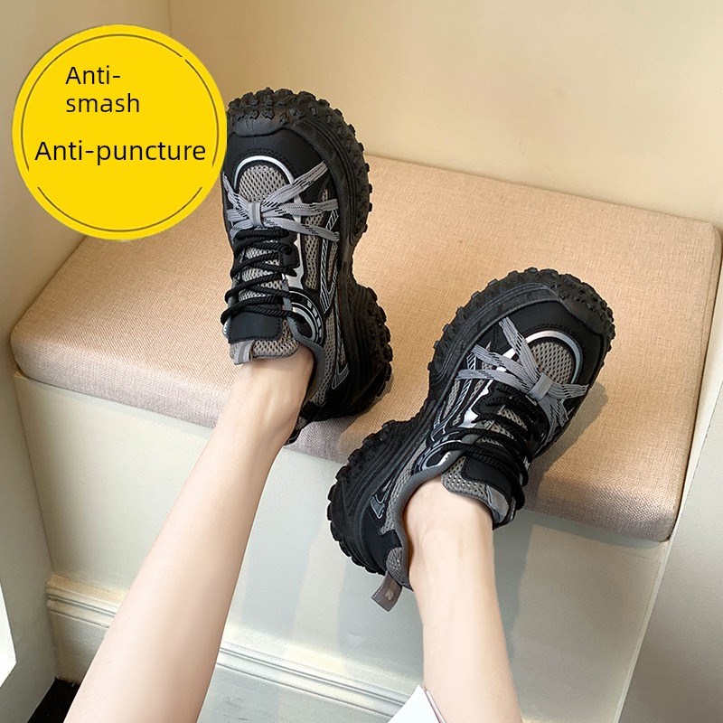 劳保鞋钢头女款轻便夏季新款透气上班超轻软底久站不累防砸钢包头