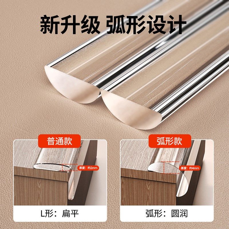 桌角防撞护角防撞角桌子防撞条透明包角防磕碰套角贴软儿童保护