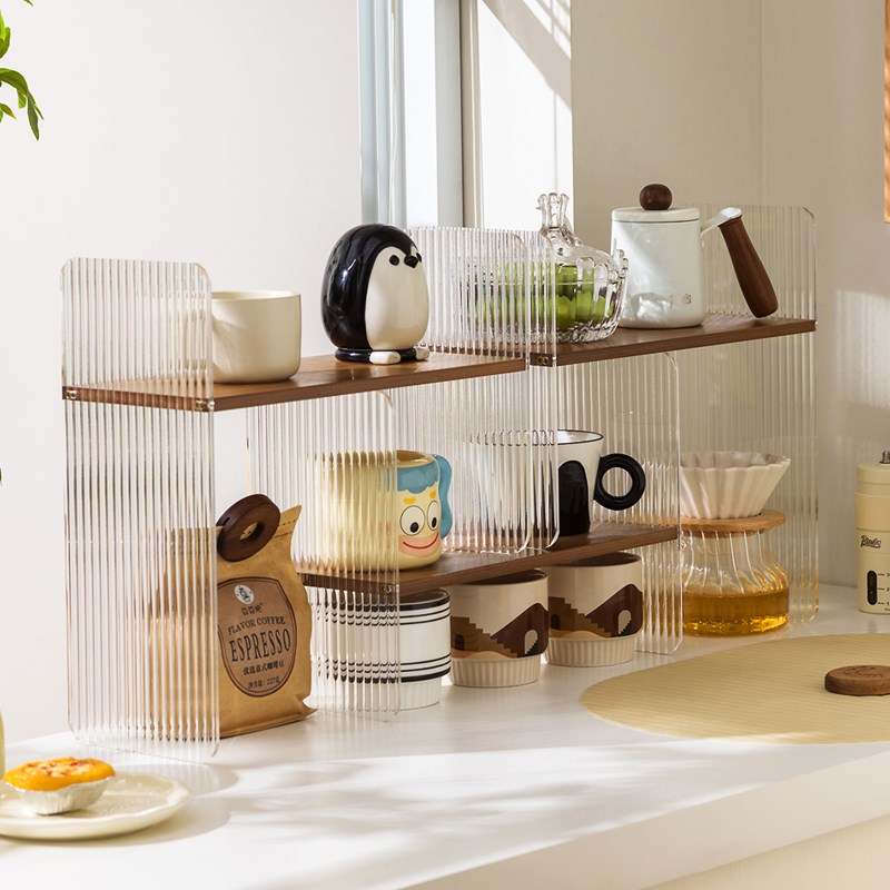 杯架杯子收纳置物架家用高档桌面茶杯架子茶具收纳架餐边柜水杯架