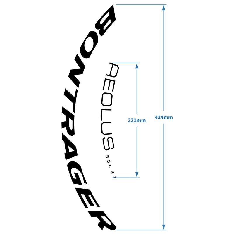 公路自行车轮组贴纸Bontrager Aeolus RSL 37 STLR碳钎维车圈装饰