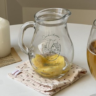字母简约喝水杯家用玻璃杯小清新啤酒杯咖啡杯 家用冷饮果汁杯法式