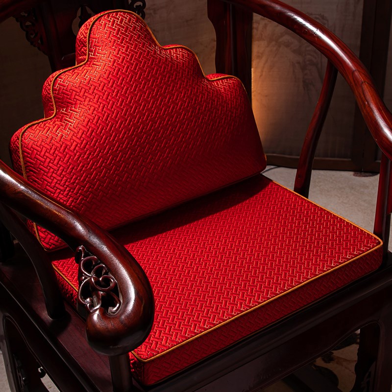 新中式红木椅子坐垫现代简约圈椅实木家具沙发餐椅茶桌椅子垫定制