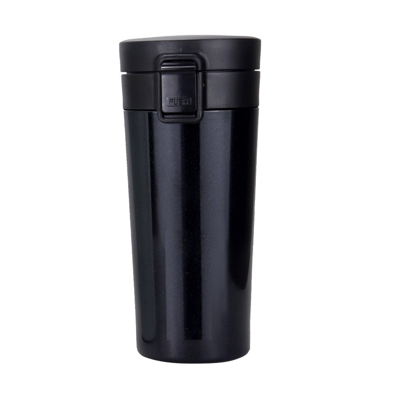 弹跳盖陶瓷内胆咖啡杯保温杯车载便携随手杯简约文艺水杯子非涂层