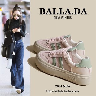 爆款超火小白女鞋女款2024秋季新款百搭休闲运动板鞋洋气透气夏天