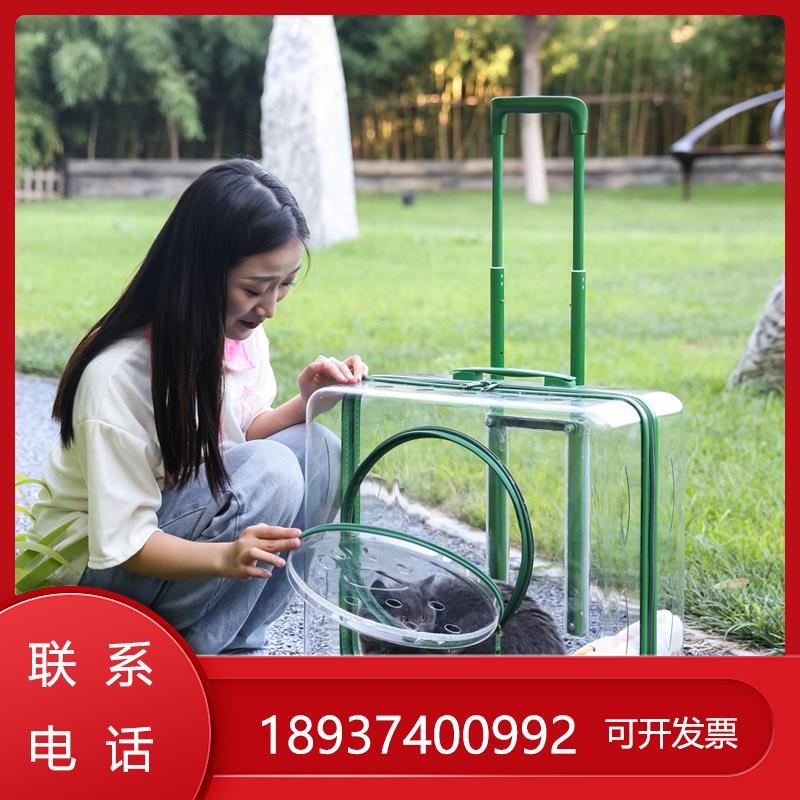 宠物拉杆箱太空舱猫咪超大外出包大型小推车狗狗号全透明透气箱包