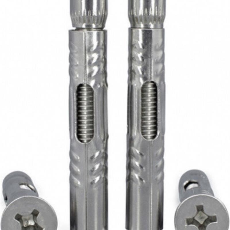 201不锈钢十字沉头内膨胀内爆螺栓m6m8窗式壁虎膨胀螺丝