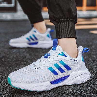 男童鞋胖脚宽肥透气飞织大童男鞋青少年运动鞋超轻减震儿童跑步鞋