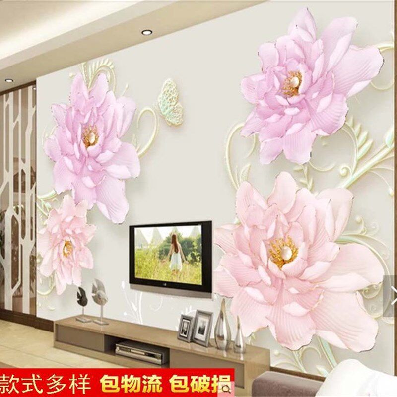 客厅瓷砖背景墙 简约现代沙发中式 电视艺术背景墙砖微晶石影壁画