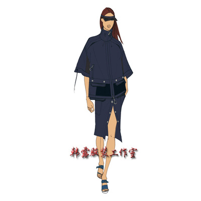 韩露服装设计工作室看图打版纸样放码立体裁剪高级定制来料加工