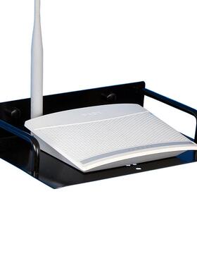 洁西特电视机顶盒挂架太空铝壁挂置物架路由器置物架黑色机顶盒架