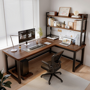 家用书桌书架卧室拐角桌子办公桌双人游戏桌 转角电竞桌电脑桌台式
