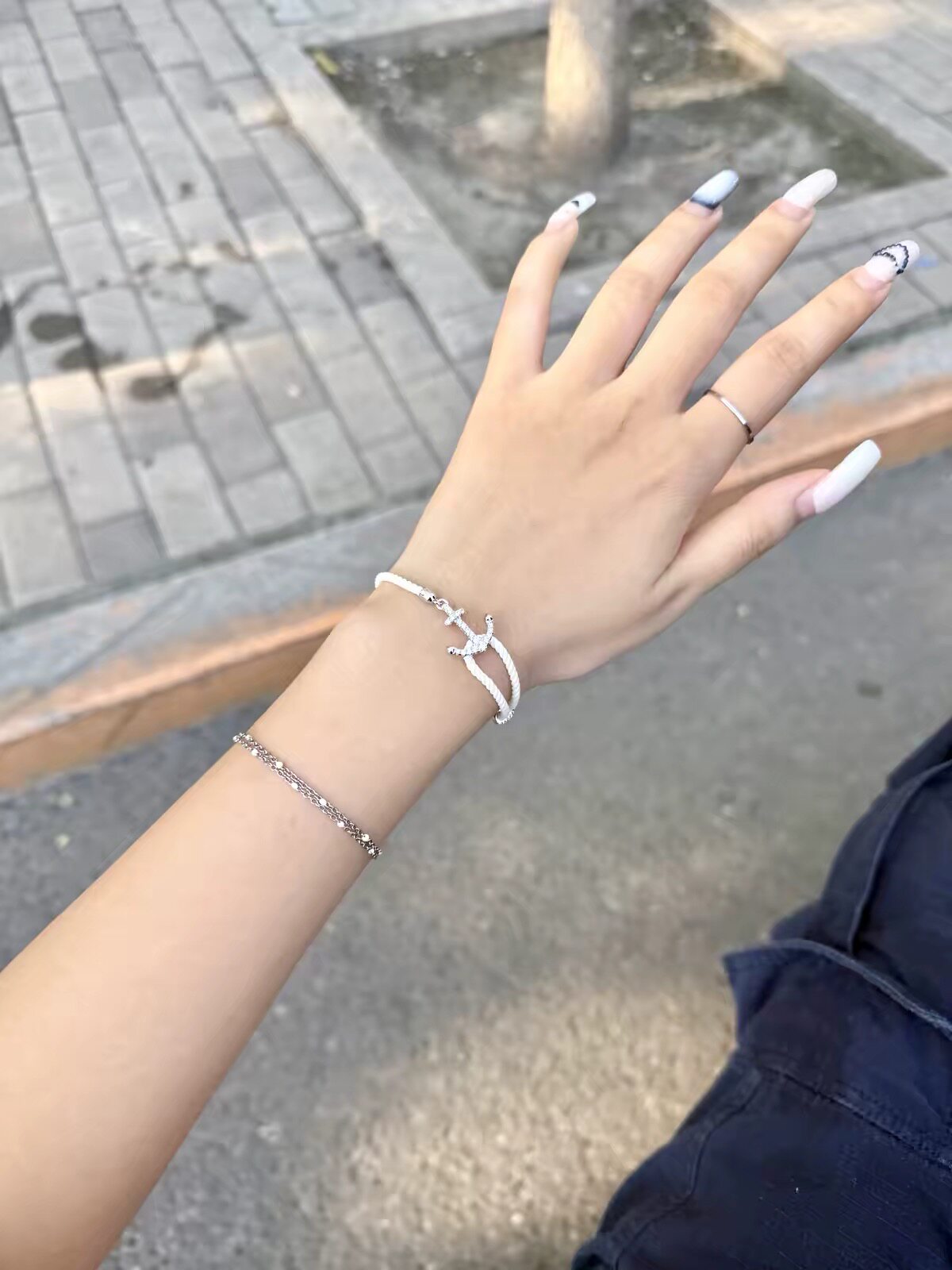 足银9999纯银手链女款小众设计感高级轻奢精致闺蜜礼物送女友