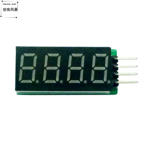 4位LED数码管显示模块 I2C/TWI接口串口AIP650驱动时钟仪表显示板