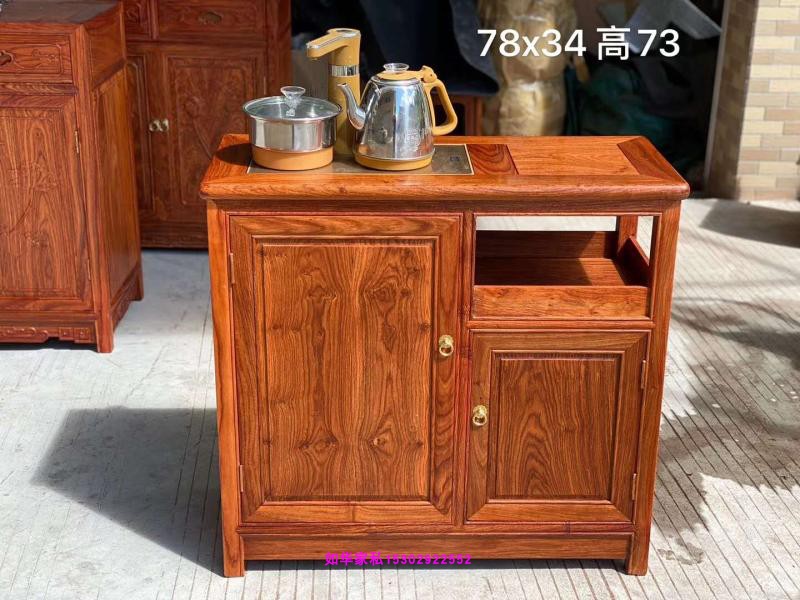 红木功夫茶桌进口非洲黄花梨功夫茶几中式小茶桌88仿古茶艺桌子