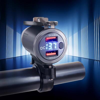 摩托车手机充电器usb充电接口改装快充头电动车车载防水PD车充12V