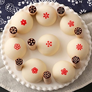 发字满月粑糍粑印子月饼烘焙食用色素馒头印章喜事双喜印章模具