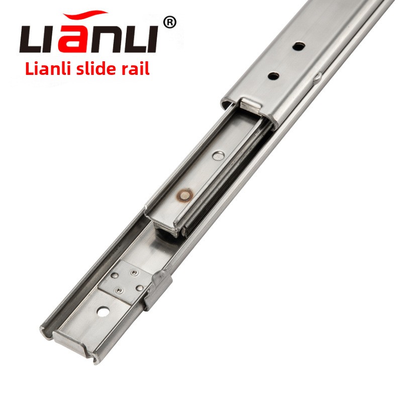 联力不锈钢Ssrxc27三级常闭固定型27宽频锁三段式滑动导轨