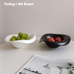 高颜值波浪碗家用沙拉碗大号个性 法式 面碗陶瓷餐具水果甜品汤碗