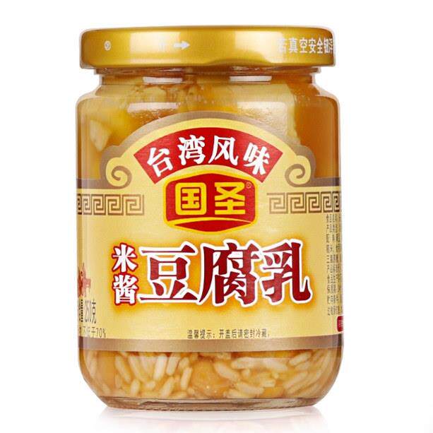 台湾米酱豆腐乳国圣台湾米酱原味豆腐乳原味独特风味250g两瓶包邮